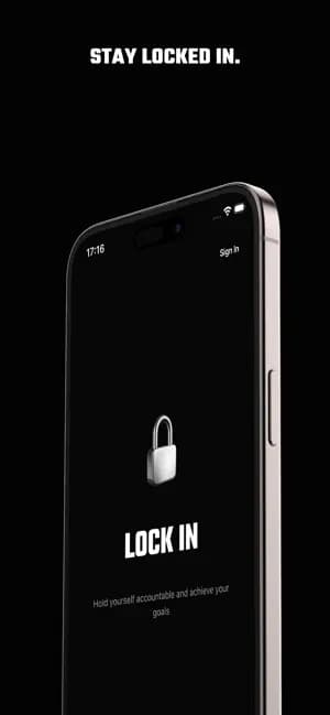 Stay locked in. The Lock In welcome screen.
